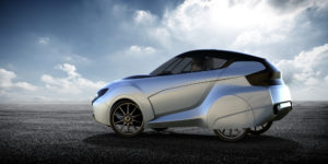 renders of the velomobile