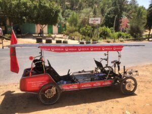 Morocco to Dubai on a recumbent tandem quad powered by solar energy
