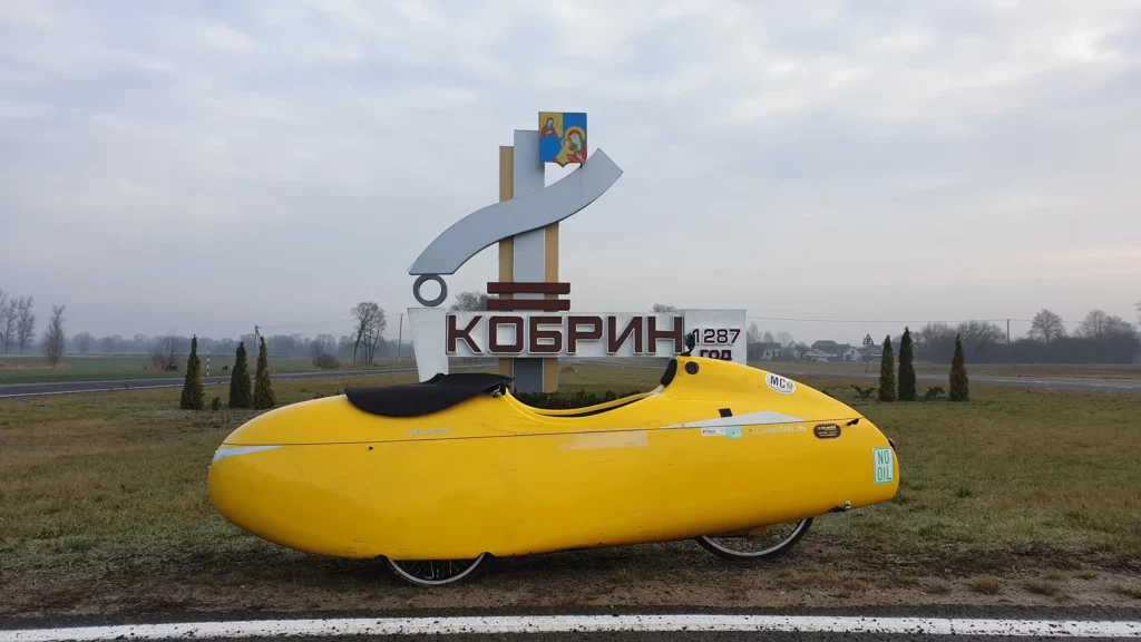 velomobile touring in Ukraine in Belarus