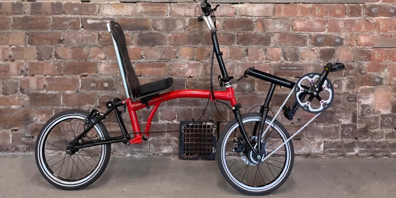 Transforming legendary Brompton folding bike into a recumbent