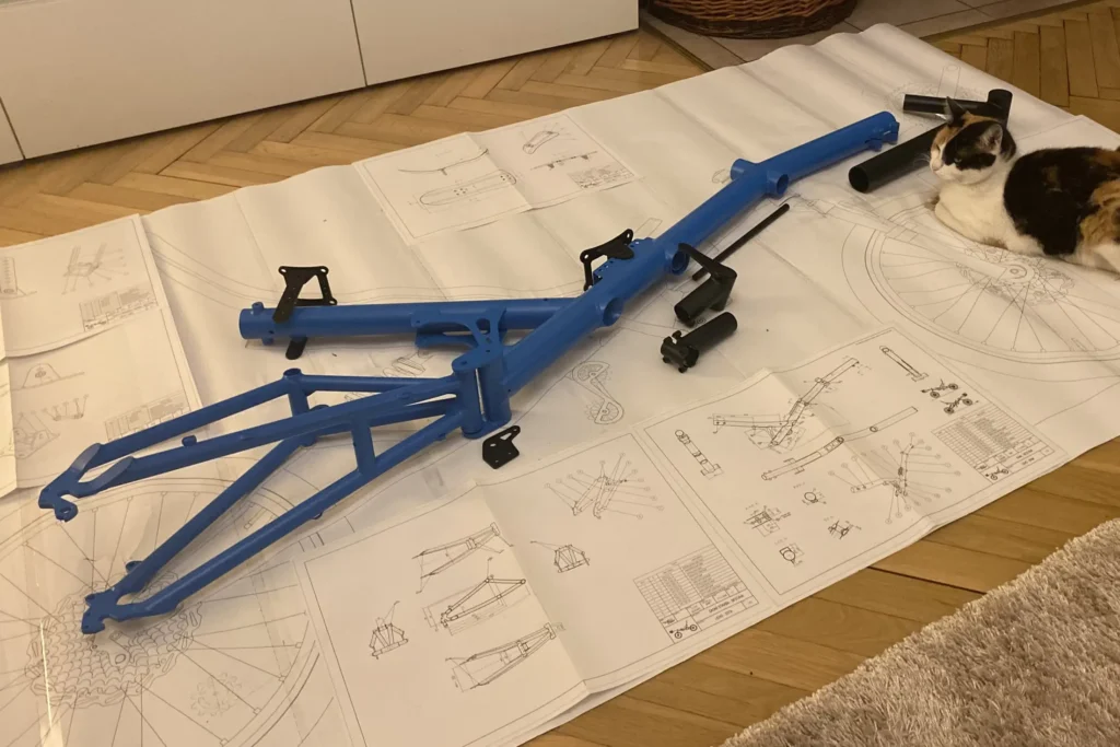 The large size blueprint and a result of years long work